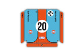 "Gulf Porsche" Kit Adhesivos PS4 Fat